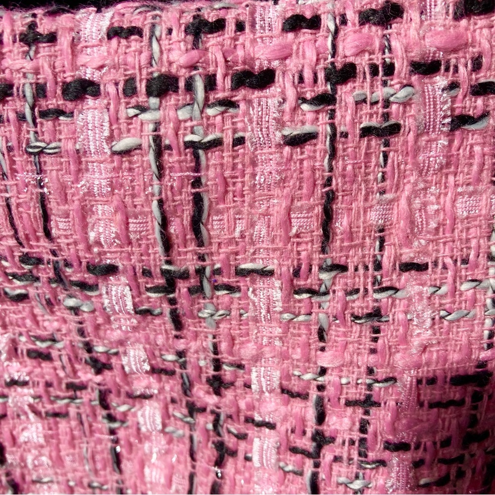 Barbiecore pink tweed Legally Blonde pencil skirt plaid Barbie new preppy - Picture 6 of 12